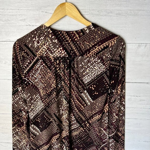 Trina Turk Dress Womens Size Small/Medium Geometric True Wrap Contemporary - Picture 12 of 16
